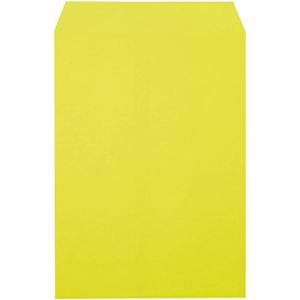 エヒメ紙工 封筒 ビビッド封筒 角形2号 黄 10枚 VV-カク2Y-10P