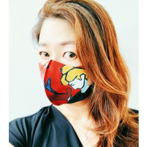 油絵マスク（マティス・赤のハーモニー）｜tsunekichi