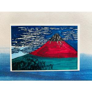 明治40年の神代桜 ポストカード 七福神 開運絵画 縁起物 特製ポストカード 3枚セット 絵葉書 年賀状