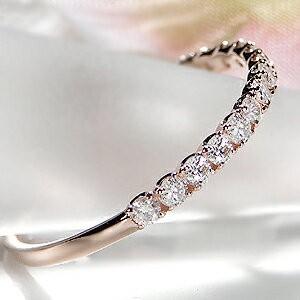SALE K18 PG 0.3ct ダイヤ エ...の詳細画像1