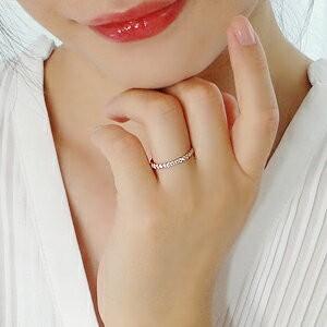 SALE K18 PG 0.3ct ダイヤ エ...の詳細画像2