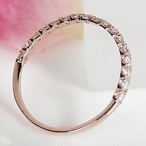 SALE K18 PG 0.3ct ダイヤ エ...の詳細画像4