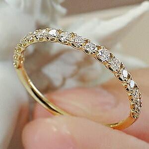 SALE K18 YG 0.3ct ダイヤ エ...の詳細画像3