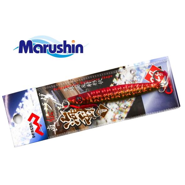 (セール) マルシン漁具 直伝ジグ 海動 レッドゴールド 28g / メタルジグ / メール便可 (...