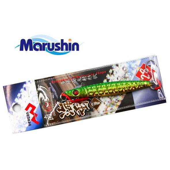 (セール) マルシン漁具 直伝ジグ 海動 グリーンゴールド 28g / メタルジグ / メール便可 ...