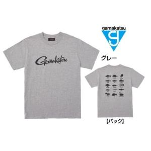 がまかつ Tシャツ (筆記体ロゴ) GM-3576 グレー S / gamakatsu｜tsuribitokan-masuda