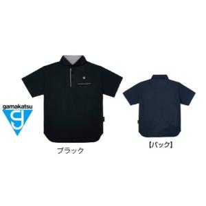 がまかつ ポロシャツ (クラウンエディション) GM-3635 ブラック S / ウェア / gamakatsu｜tsuribitokan-masuda