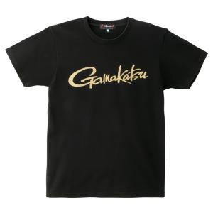 がまかつ Tシャツ(筆記体ロゴ) GM-3711 ブラック Sサイズ / gamakatsu｜tsuribitokan-masuda