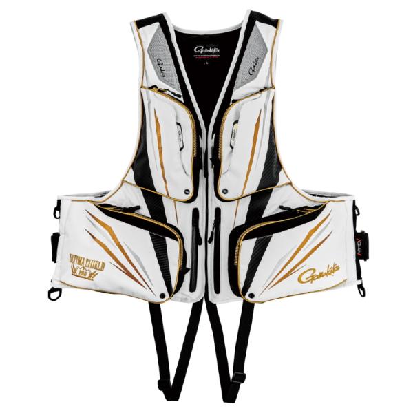 がまかつ アルテマシールドプロ フローティングベスト GM-6005 ホワイト Lサイズ / 救命具...