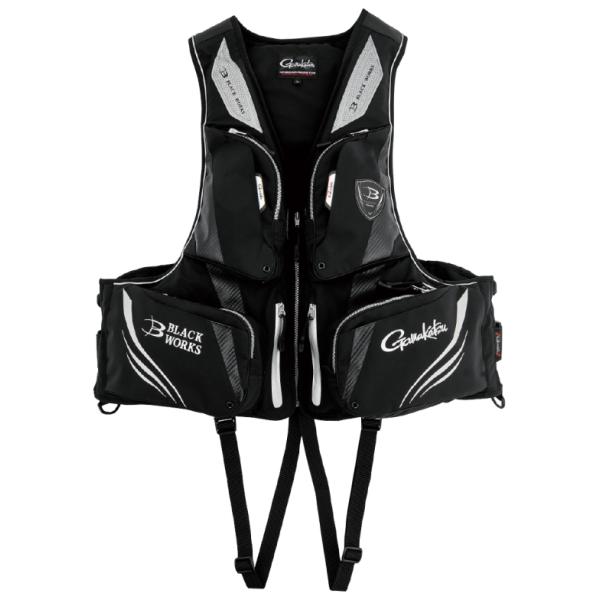 がまかつ アルテマシールドプロ フローティングベスト GM-6005 ブラック(BLACK WORK...