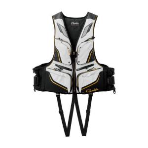 がまかつ フローティングベスト GM-6007 ブラック×ホワイト Lサイズ / 救命具 3月中旬〜下旬頃入荷予定 先行予約受付中