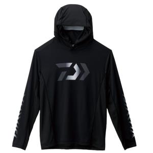 ダイワ ロングスリーブ フーディーゲームシャツ DE-3721 ブラック Lサイズ
