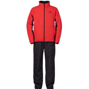 ダイワ ウォームアップスーツ DI-5522 レッド Lサイズ / 防寒ウェア