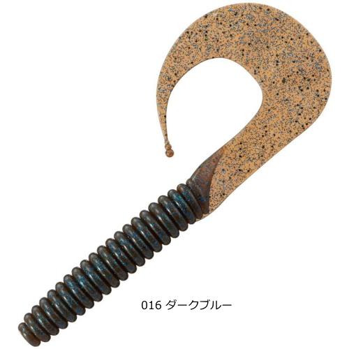 メジャークラフト ロックライバー ドラゴンスクリュー 3.2インチ #016 ダークブルー｜ワーム ...