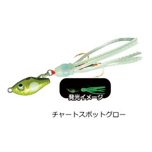 ルーディーズ 魚子チク 10g #チャートスポットグロー / メタルジグ 極柔ワーム ルアー 釣具 ...