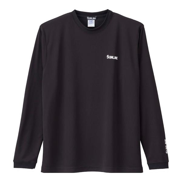 サンライン ロングスリーブドライＴシャツ SUW-15403DLT ブラック Mサイズ