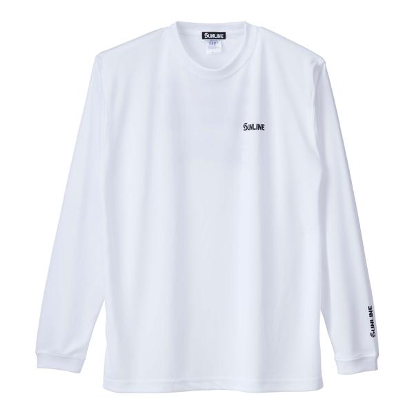 サンライン ロングスリーブドライＴシャツ SUW-15403DLT ホワイト XLサイズ