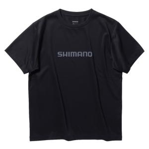 シマノ ドライロゴTシャツ ショートスリーブ SH-021W ブラック Lサイズ shimano 釣具 (SP)｜tsuribitokan-masuda