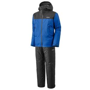 シマノ ベーシックインサレーション レインスーツ 01 RB-057X 2XLサイズ ブルー / レ...