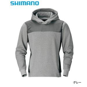 シマノ ライトスウェットパーカー WJ-075S グレー 4XL / ウエア / shimano  / 釣具 (SP)｜tsuribitokan-masuda