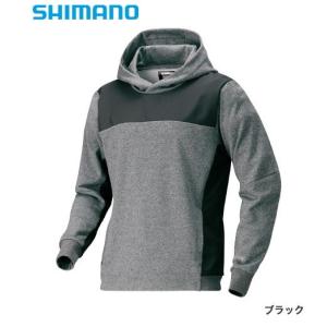 シマノ ライトスウェットパーカー WJ-075S ブラック 2XL / ウエア / shimano  / 釣具 (SP)｜tsuribitokan-masuda