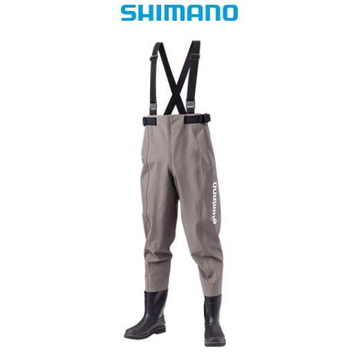 シマノ ハイパーウェーダー ウエストハイ・カットフェルトソール FF-051T スモークグレー S ...