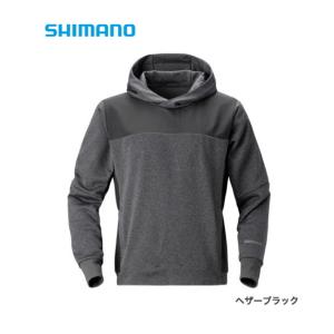 シマノ ライトスウェットパーカー WJ-075S  ヘザーブラック L / ウェア / shimano  / 釣具 (SP)｜tsuribitokan-masuda