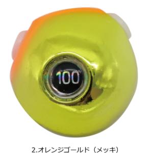 ハヤブサ フリースライド TGヘッド プラス 100g #2.オレンジゴールド (メッキ) / タイラバ 鯛ラバ 釣具 メール便可｜tsuribitokan-masuda