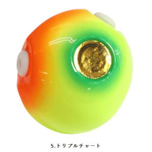 ハヤブサ 無双真鯛 フリースライド VSヘッド プラス 80g #5 トリプルチャート / タイラバ 鯛ラバ / 釣具 / メール便可｜tsuribitokan-masuda