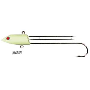 フジワラ 太刀魚ジグヘッド 10g #緑発光 / タチウオ テンヤ 仕掛け 釣具 メール便可｜tsuribitokan