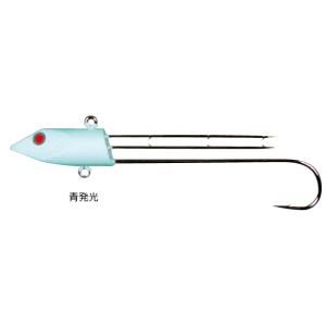 フジワラ 太刀魚ジグヘッド 10g #青発光 / タチウオ テンヤ 仕掛け 釣具 メール便可｜tsuribitokan