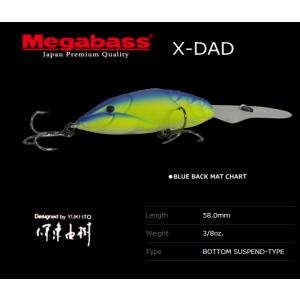 メガバス X-DAD BLUE BACK MAT CHART...