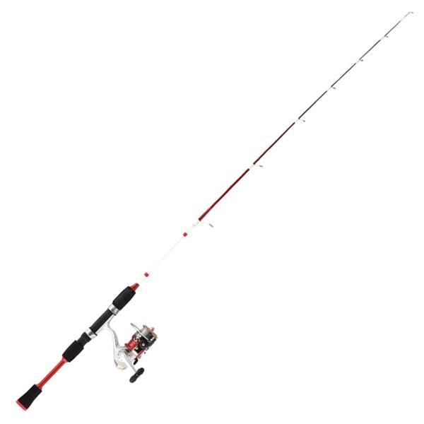 ちょい投げ 穴釣り ロッド＆リール ファイブスター カラフルマルチセット 110 レッド / 波止 ...