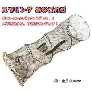 取引中　アナゴ　エビ　スプリングカゴ　漁具 ポイント10倍！ マルシン漁具 スプリング あなごカゴ 5段 / 仕掛け網