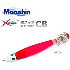 マルシン漁具 イカメタル用 鉛スッテ CB 30号 赤ピンク / SALE / メール便可｜tsuribitokan