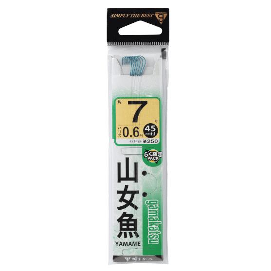 がまかつ 山女魚 青 糸付 鈎 7.5号 ハリス 0.8号 / 渓流 ヤマメ 針 ハリ / 釣具 /...