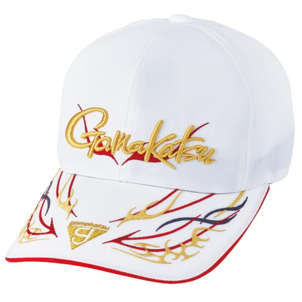 がまかつ ロングバイザーキャップ GM-9888 ホワイト LLサイズ / gamakatsu