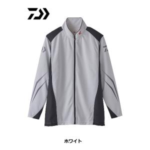ダイワ スペシャル ウィックセンサー フルジップ長袖メッシュシャツ DE-72020 ホワイト Mサイズ / ウェア / daiwa / 釣具 (SP)｜tsuribitokan