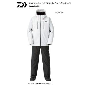 ダイワ PVCオーシャンサロペット ウィンタースーツ DW-9020 ホワイト Sサイズ / 防寒着 / 釣具 / daiwa｜tsuribitokan