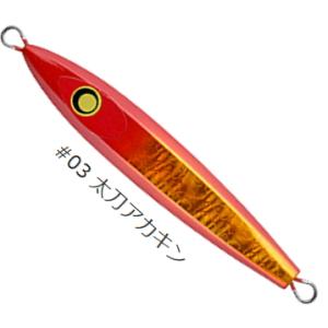 ダミキジャパン タチグイ 100g #03 太刀アカキン / タチウオ 太刀魚 メタルジグ ルアー / メール便可 / 釣具｜tsuribitokan