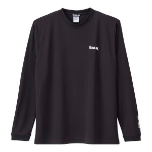 サンライン ロングスリーブドライＴシャツ SUW-15403DLT ブラック Lサイズ｜tsuribitokan