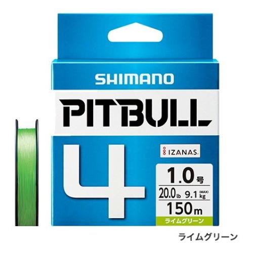 シマノ ピットブル4 PL-M74S ライムグリーン 1号 300m / PEライン shimano...