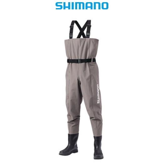 シマノ ハイパーウェーダー チェストハイ・カットフェルトソール FF-052T スモークグレー 3L...