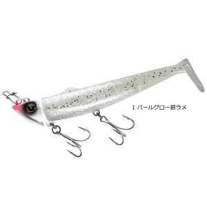 ハヤブサ ジャックアイ フリフリシャッド 20g #1 パールグロー銀ラメ / ルアー 釣具 メール便可｜tsuribitokan