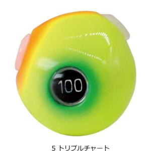 ハヤブサ フリースライド TGヘッド プラス 100g #5.トリプルチャート / タイラバ 鯛ラバ 釣具 メール便可｜tsuribitokan