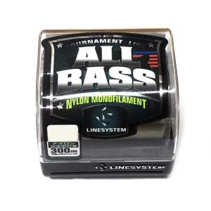 ラインシステム　オールバス　ナイロン　３００ｍ巻　カラー：モスグリーン　８ｌｂ-１０ｌｂ　（完全並行巻　ALL BASS）｜tsurigu-ten