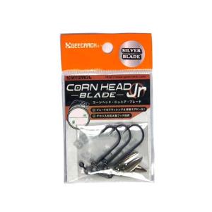 ジークラック／GEECRACK　コーンヘッドジュニアブレード　シルバーブレード　フックサイズ：＃２／０　（バス用ジグヘッド）