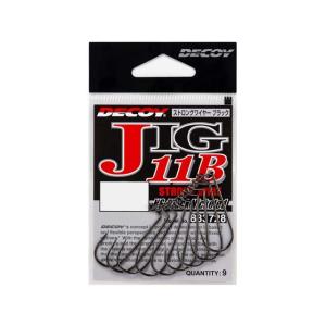 デコイ／DECOY　JIG11B　ストロングワイヤー　カラー：NSブラック　（太軸ジグフック　Strong Wire）｜つり具・TEN Yahoo!店