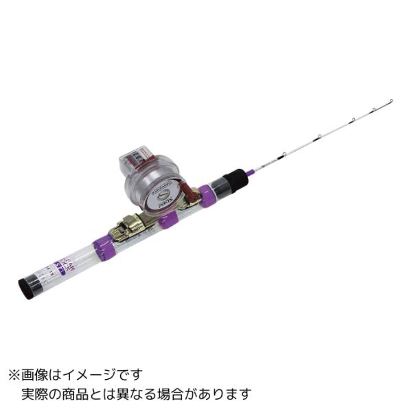 大阪漁具 PROX 23 クリアロックSTセット2(カウンター) ＃SS(グレープ)+リール