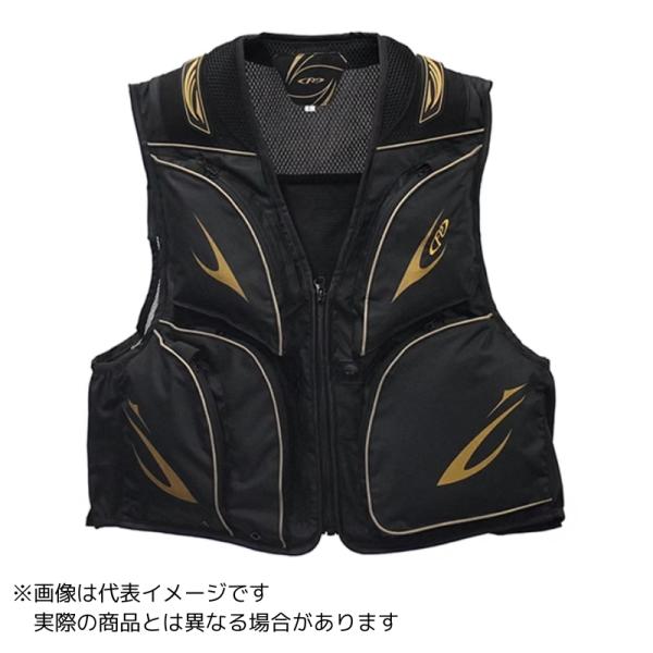 エクセル FP-5181 鮎ベスト ブラック×#ゴールド #LL 【大型商品120】